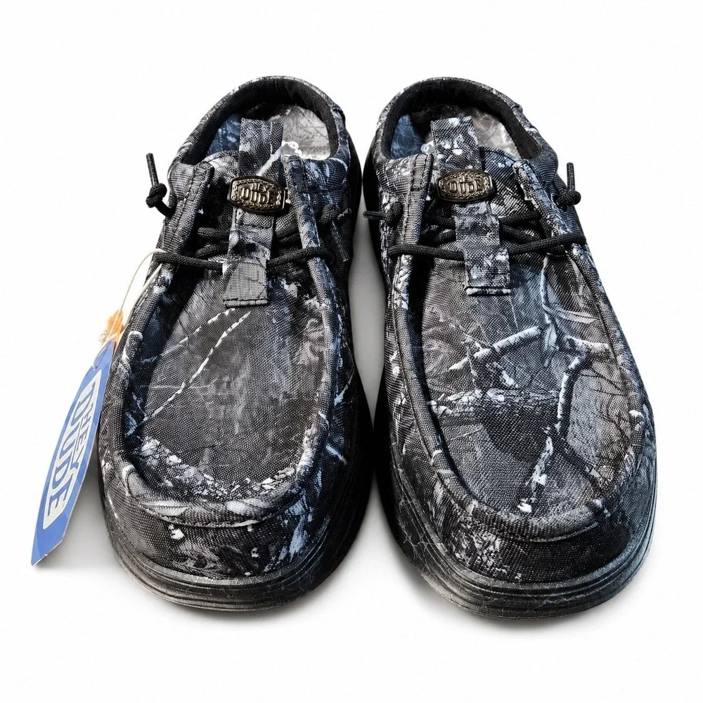 Hey Dude x Jelly Roll Realtree Wally Comf Slip Men's 11 Black Camo NWT
